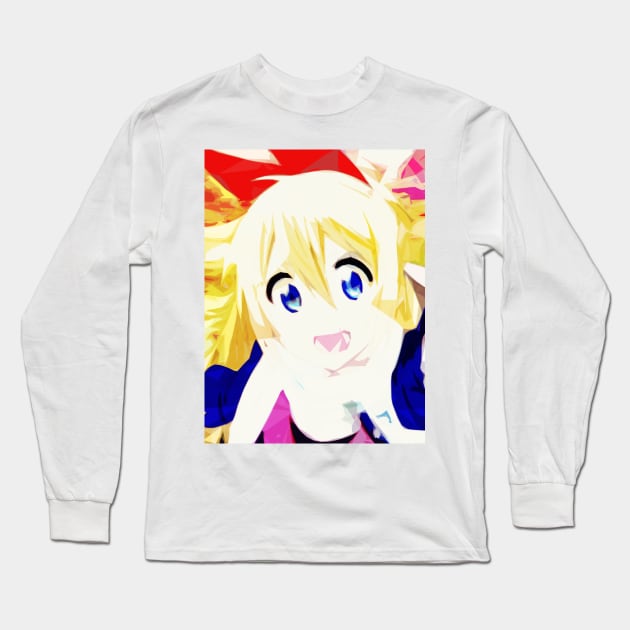 Chitoge Kirisaki Long Sleeve T-Shirt by nonagobich